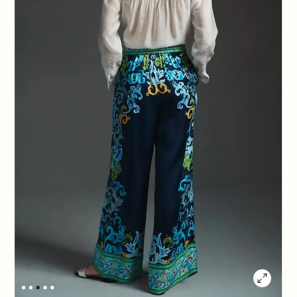 Ranna Gill Satin Pants NWT - Picture 2 of 8